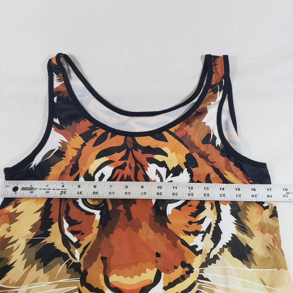 Tiger Print‎ Tank Top and Shorts Set Loungewear Activewear XL - Picture 4 of 8